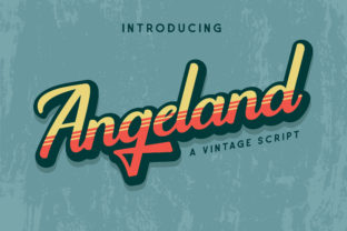 Angeland: A Vintage Display Font for Retro-Inspired Campaigns