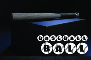 Baseball Ball Font for Bold Editorial Designs