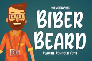 Biber Beard Display Font for Handmade Creations