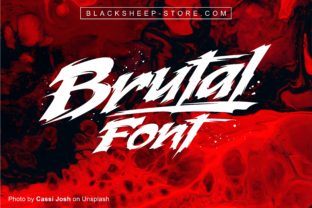 Brutal Font: A Distorted Display Font for Bold Designs