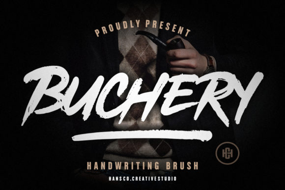 Buchery: A Handwritten Display Font for Bold Branding