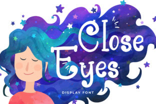 Close Eyes: A Playful Display Font for Creative Publishing