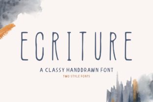 Ecriture: A Display Font with Down-to-Earth Charm