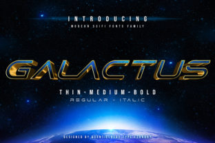 Galactus Display Font for Bold Digital Branding