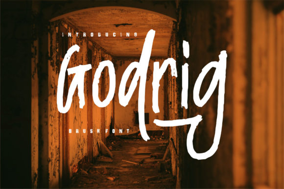 Godrig: The Rough Display Font for Bold Brand Identity