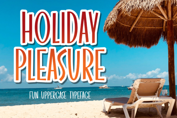 Holiday Pleasure: A Quirky Display Font for Creative Projects