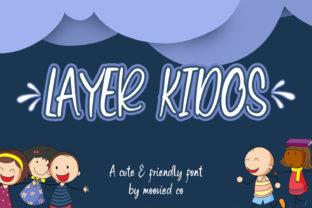 Layer Kidos Font for Kids and School Projects