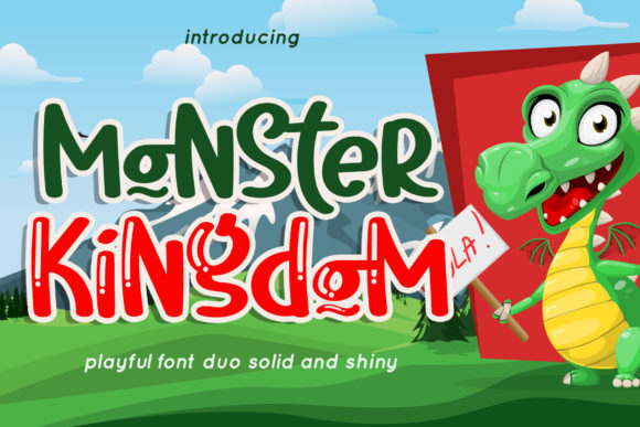 Monster Kingdom Font for Playful Branding and Creative Projects
