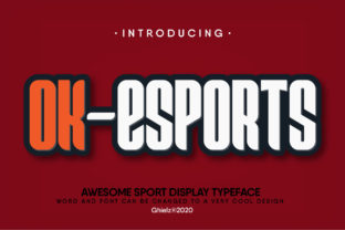Ok-Esports Font for Bold Editorial Design