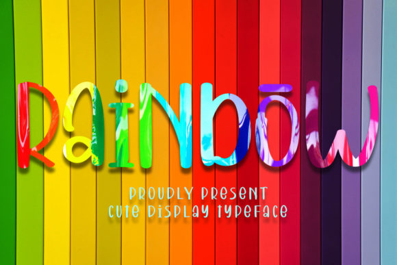 Rainbow Display Font for Playful Campaign Headlines