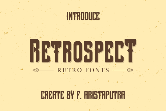 Retrospect: A Bold Retro Display Font for Nostalgic Branding
