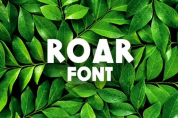 Roar: A Classic Display Font for Handmade Creations