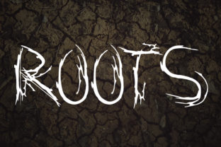 Roots: A Spooky Display Font for Halloween Projects