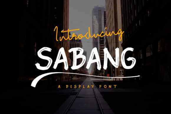 Sabang: The Urban Display Font for Bold Editorial Design