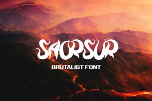Saorsur: The Psychedelic Display Font for Bold Branding