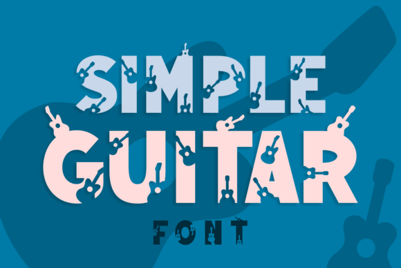 Simple Guitar Font for Bold Branding and Creative Projects