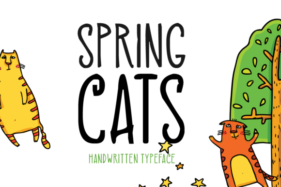 Spring Cats Font for Creative Branding Projects