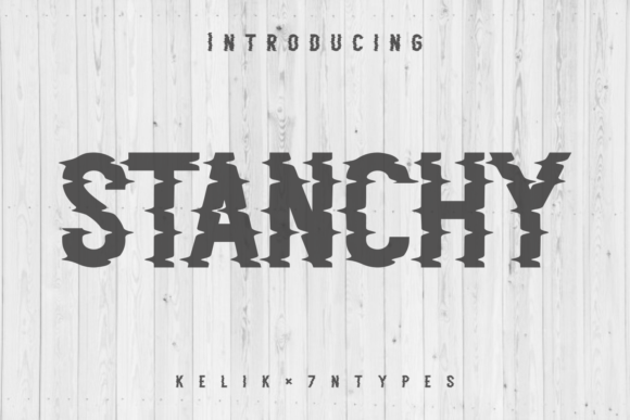 Stanchy: A Quirky Display Font for Bold Visual Statements