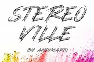 Stereo Ville: A Playful Display Font for Creative Projects