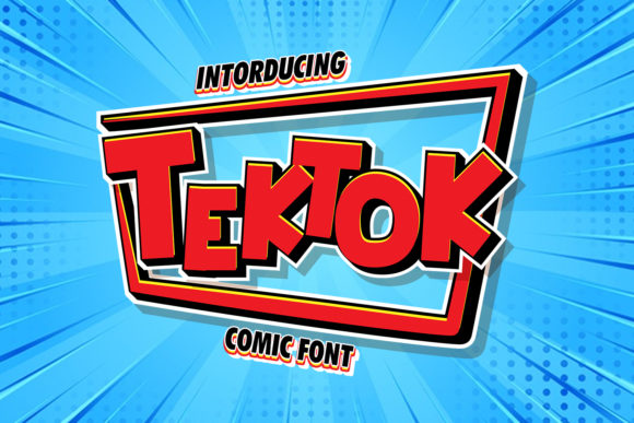 Tektok: The Fun Display Font That Brings Your Brand to Life