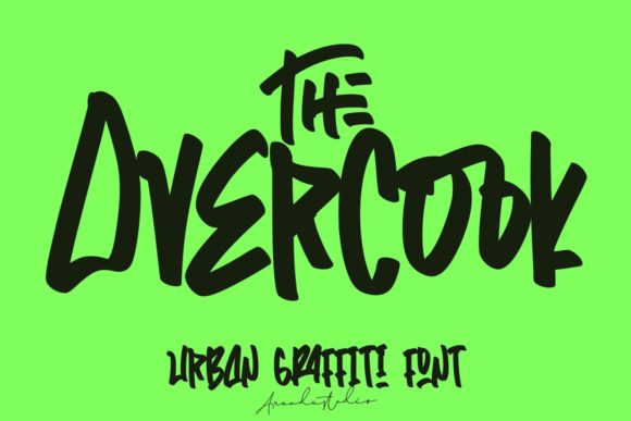 The Overcook: A Bold Display Font for Urban Branding Projects