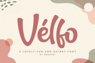 Velfo: A Quirky Display Font for Polished Branding