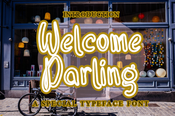Welcome Darling: A Fun Display Font for Creative Projects